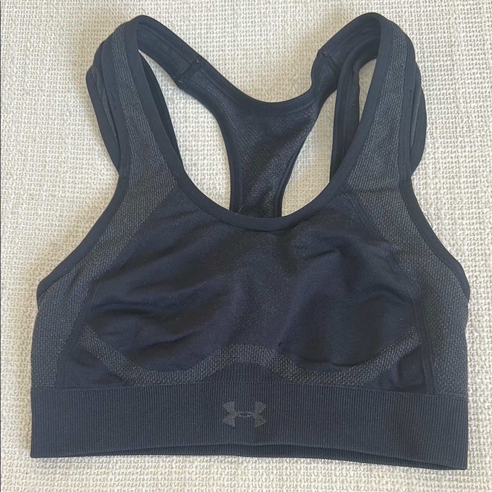 Under Armour Black Mesh Sports Bra